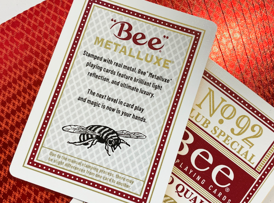 Bee Casino Metalluxe Playing Cards - ♦️ Markt 52 Online Shop Marketplace Playing Cards, Table Games, Stickers