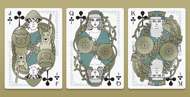Odissea Playing Cards - Minerva - 52 Wonders Playing Cards Spielkarten Bicycle Fontaine Anyone Orbit Butterfly