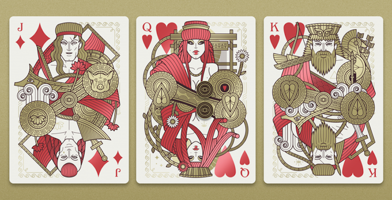 Odissea Playing Cards - Minerva - 52 Wonders Playing Cards Spielkarten Bicycle Fontaine Anyone Orbit Butterfly