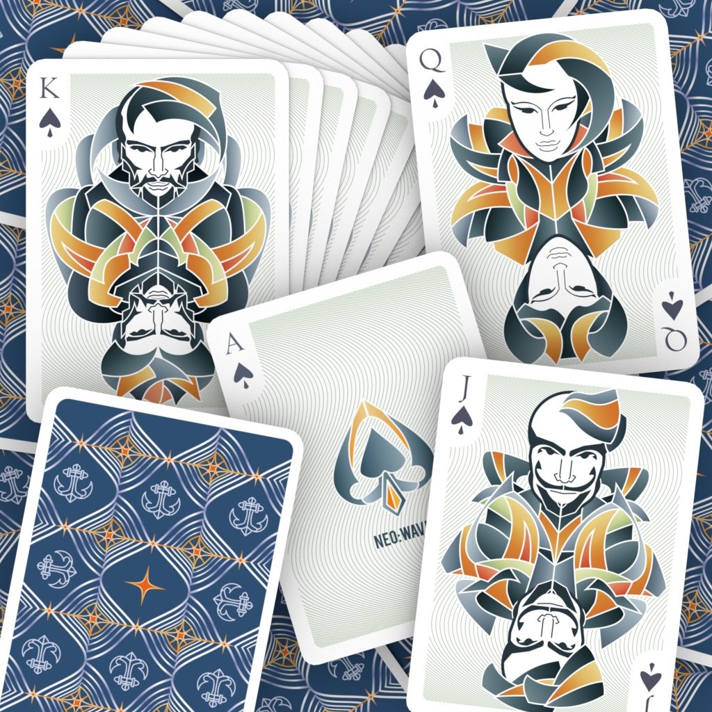 Neo Wave Playing Cards - ♦️ Markt 52 Online Shop Marketplace Playing Cards, Table Games, Stickers