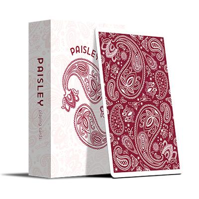 Red Paisley Playing Cards - ♦️ Markt 52 Online Shop Marketplace Playing Cards, Table Games, Stickers