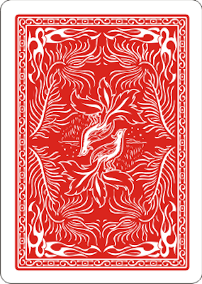 Red Phoenix Back Playing Cards - ♦️ Markt 52 Online Shop Marketplace Playing Cards, Table Games, Stickers