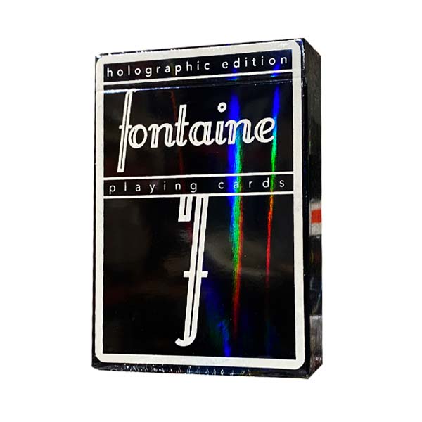 Black Holo Fontaine Playing Cards